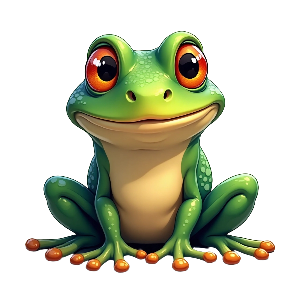 Cartoon Frog Illustration